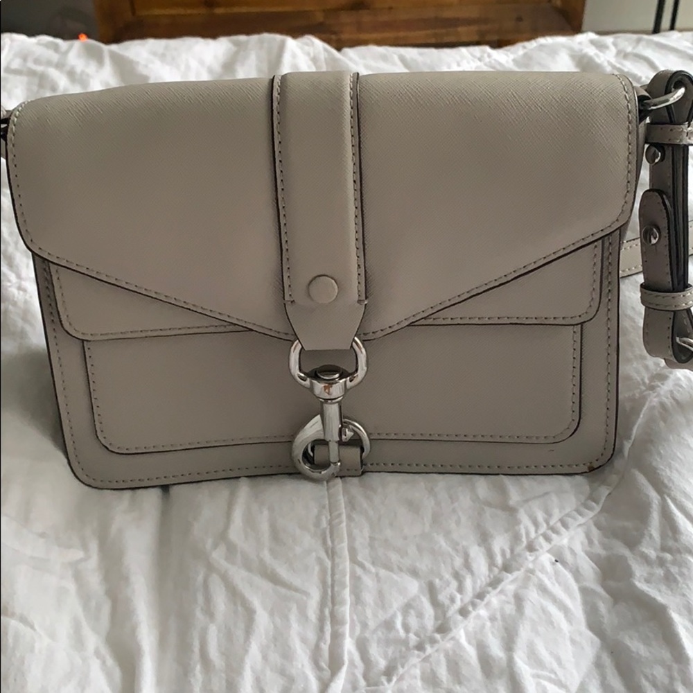 Rebecca minkoff Hudson moto mini crossbody - grey